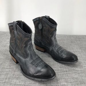 Ariat Unbridled 10007965 Gray Side Zip Western Ankle Boot Womens US 10B,EU 41.5